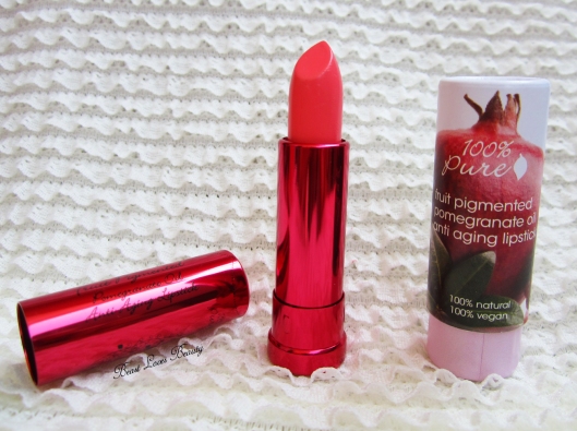 100% pomegranate lipstick in melon